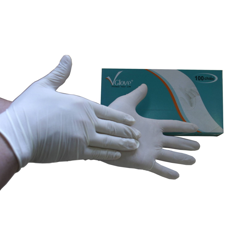 Rękawice medyczne B/D Jednorazowe medyczne rękawiczki lateksowe 
