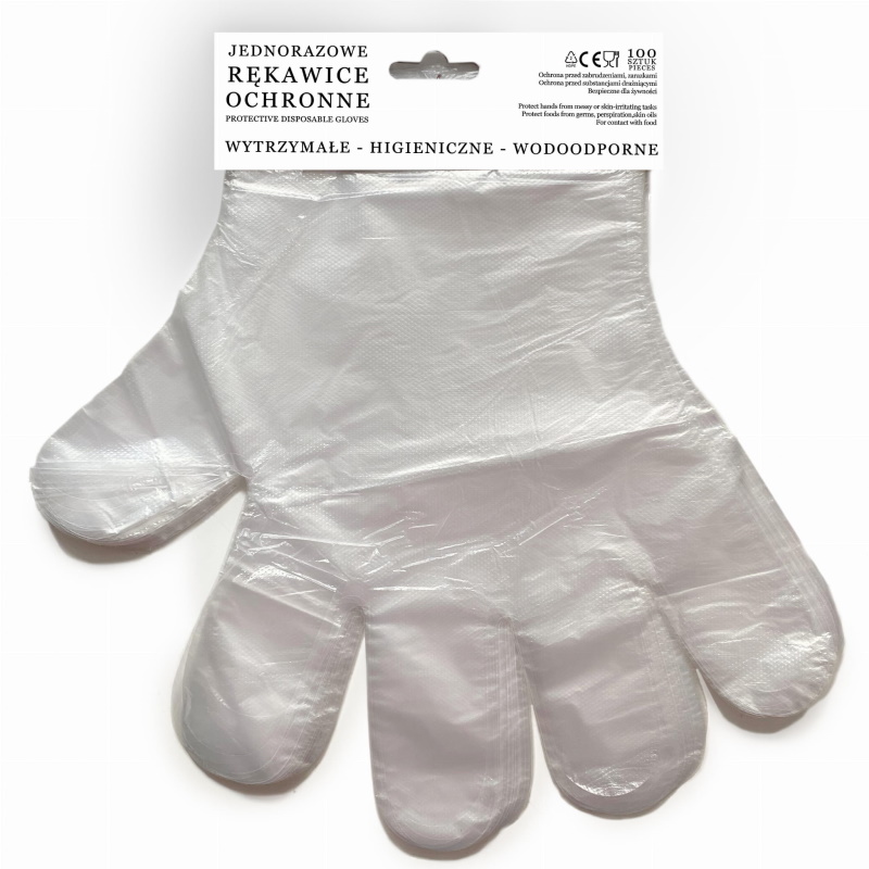 Rękawice medyczne B/D ZRYWKA HDPE