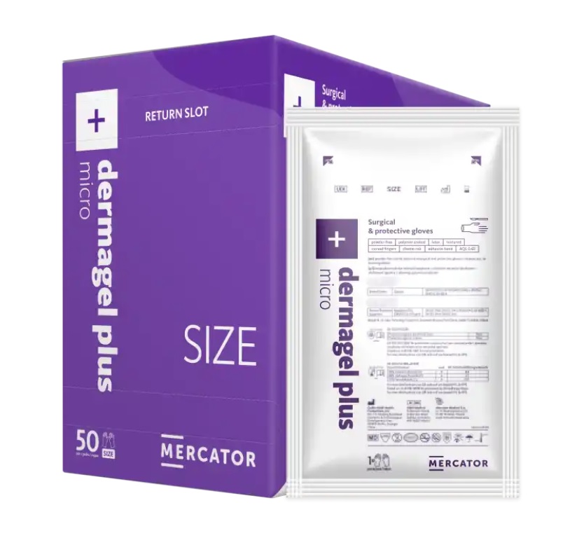 Rękawice medyczne Mercator Medical dermagel plus micro