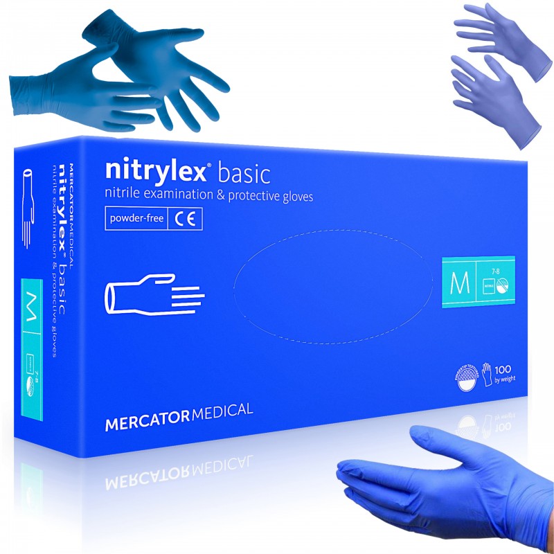 Rękawice medyczne Mercator Medical nitrylex basic