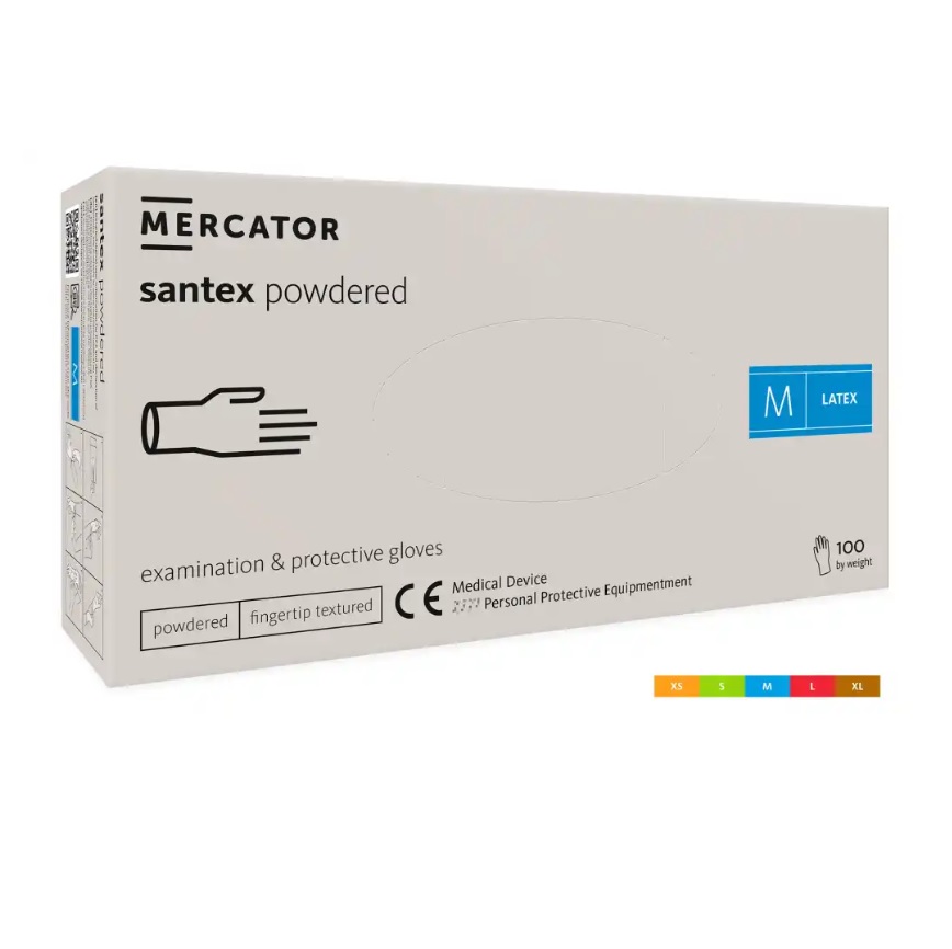 Rękawice medyczne Mercator Medical santex powdered