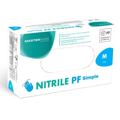 Rękawice medyczne SORIMEX sp. z o.o. sp. k. Master Glove Nitrile PF Simple