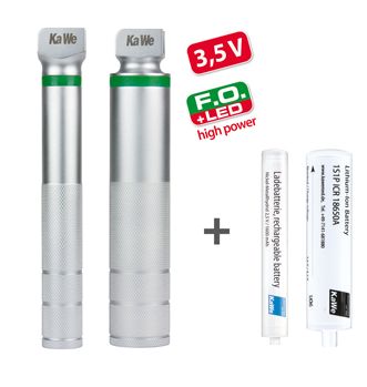Rekojeści (uchwyty) do laryngoskopów KaWe F.O. LED 3.5V bateria akumulacyjna