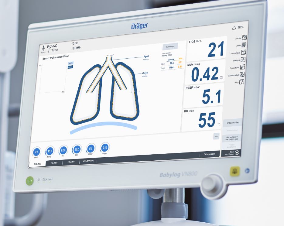 Respiratory dla noworodków/CPAP Dräger Babylog VN800