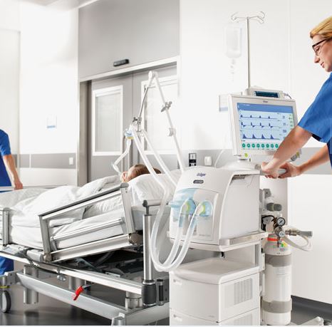 Respiratory stacjonarne dla dorosłych i dzieci Dräger Evita V300