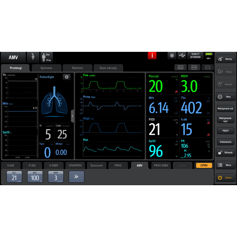 Respiratory stacjonarne dla dorosłych i dzieci MINDRAY SV600