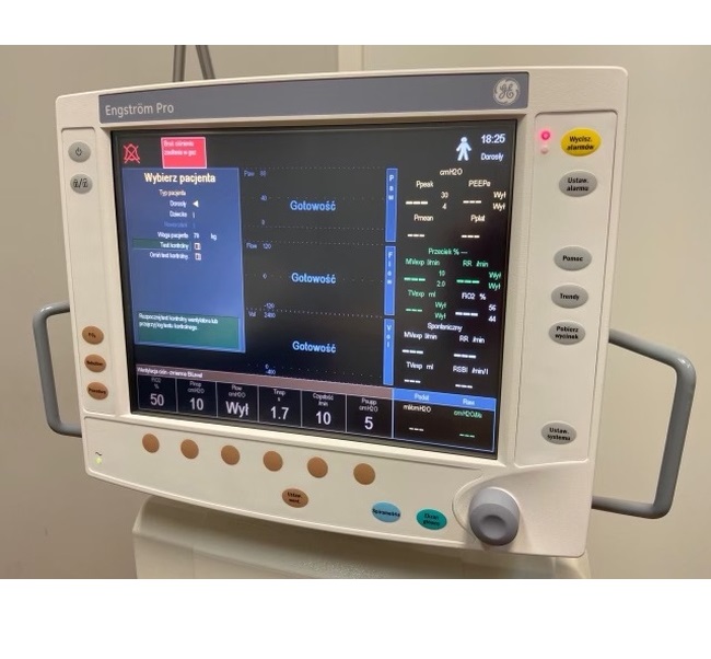 Respiratory stacjonarne dla dorosłych i dzieci używane B/D GE Datex-Ohmeda Engstrom Pro - Praiston rekondycjonowane