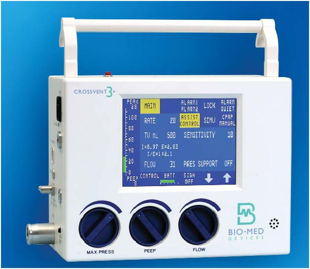 Respiratory transportowe BIO MED Crossvent 3+