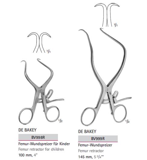 Rozwieracze / retraktory chirurgiczne B.Braun Rozwieracze do kości udowej
