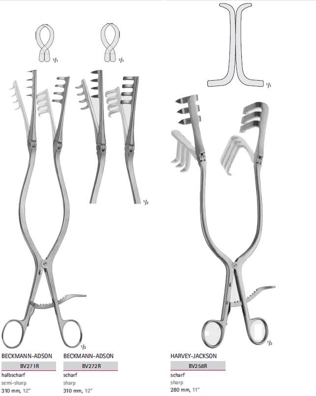 Rozwieracze / retraktory chirurgiczne B.Braun Rozwieracze do laminektomii