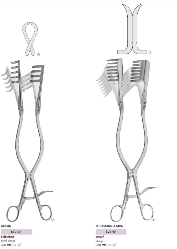 Rozwieracze / retraktory chirurgiczne B.Braun Rozwieracze do laminektomii