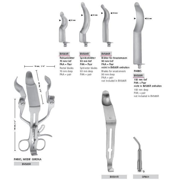 Rozwieracze / retraktory chirurgiczne B.Braun Rozwieracze odbytnicze