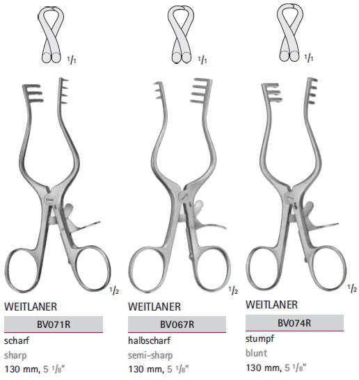 Rozwieracze / retraktory chirurgiczne B.Braun Rozwieracze wspornikowe