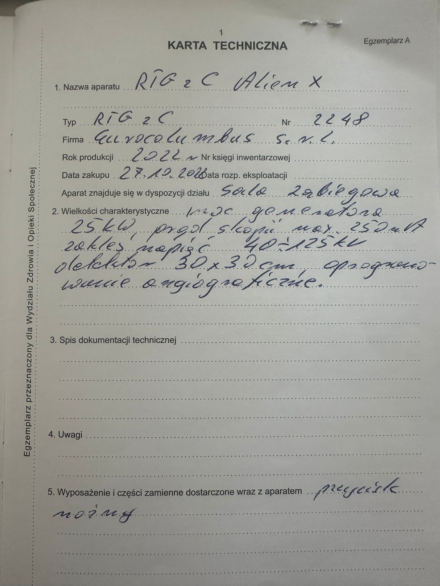 RTG śródoperacyjne (Ramię C) używane B/D Eurocolumbus Alien - rekondycjonowany