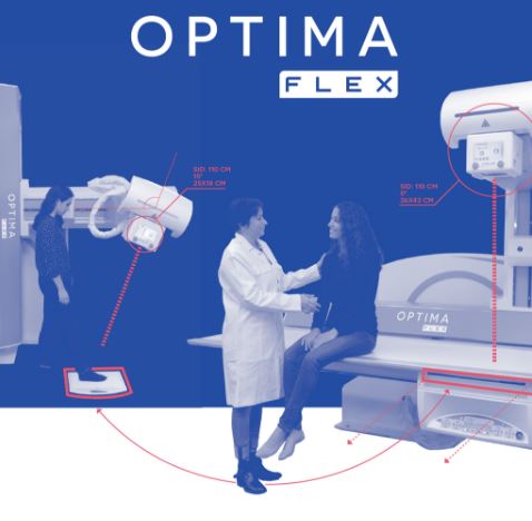 RTG zdalnie sterowane, uniwersalne do radiografii i fluoroskopii DMS Optima