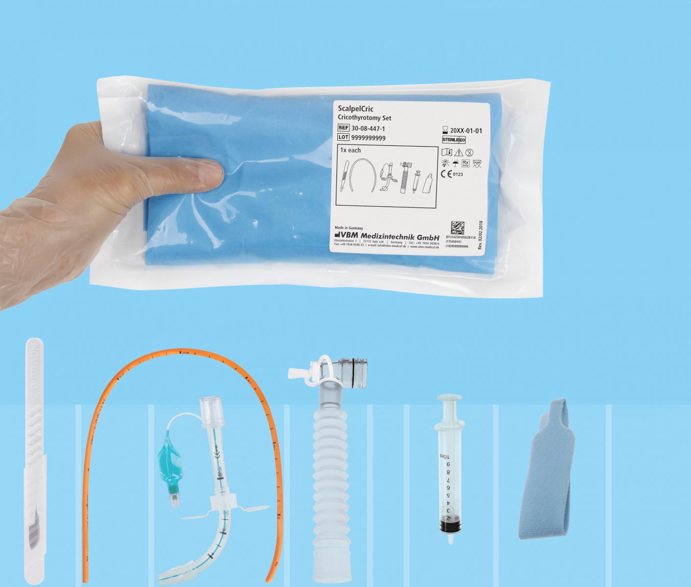 Rurki do konikotomii - zestawy VBM Medizintechnik ScalpelCric