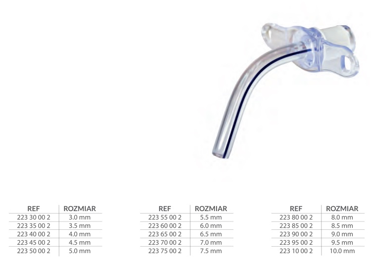 Rurki tracheostomijne jednorazowe B/D 223 30 00 2 / 225 40 00 2 / 222 30 00 2