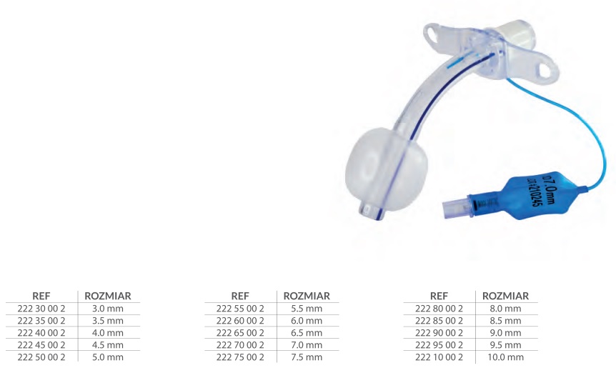 Rurki tracheostomijne jednorazowe B/D 223 30 00 2 / 225 40 00 2 / 222 30 00 2