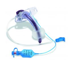 Rurki tracheostomijne jednorazowe ICU Medical Blue Line Ultra Suctionaid z mankietem Soft-Seal