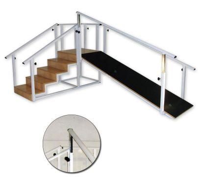 Schody rehabilitacyjne z pochylnią ENRIQUE GONZALEZ CABALLERO 790-FM-069-R