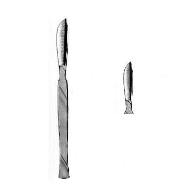 Skalpele wielorazowe GAMA s. c. - dystrybutor importer Skalpel chirurgiczny brzuszasty 3 cm