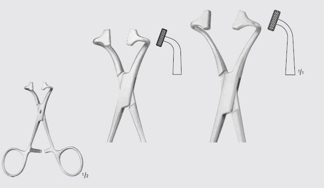 Spinaki do serwet medycznych B.Braun Uchwyty B.Braun