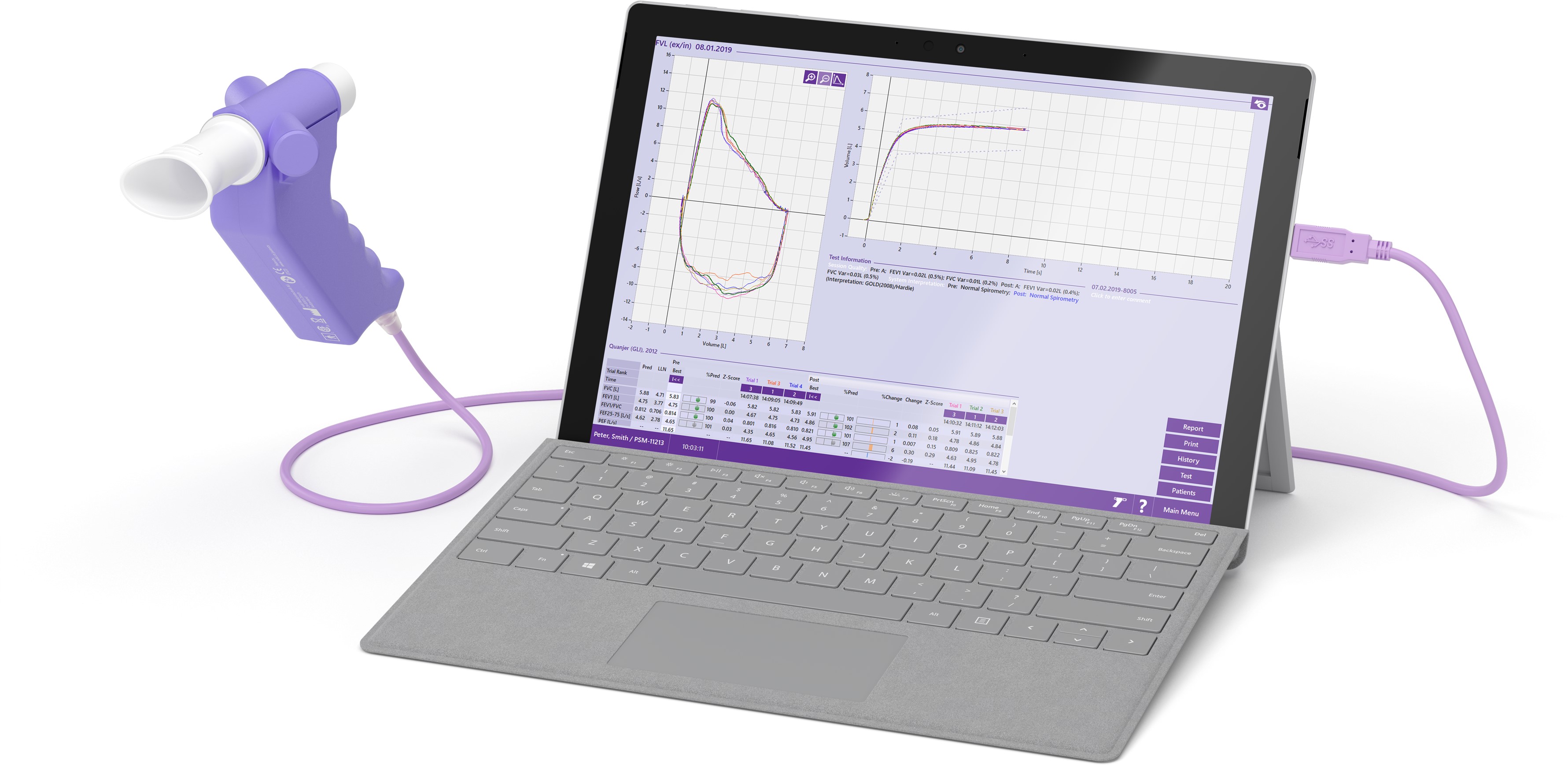 Spirometry NDD Easy on-PC