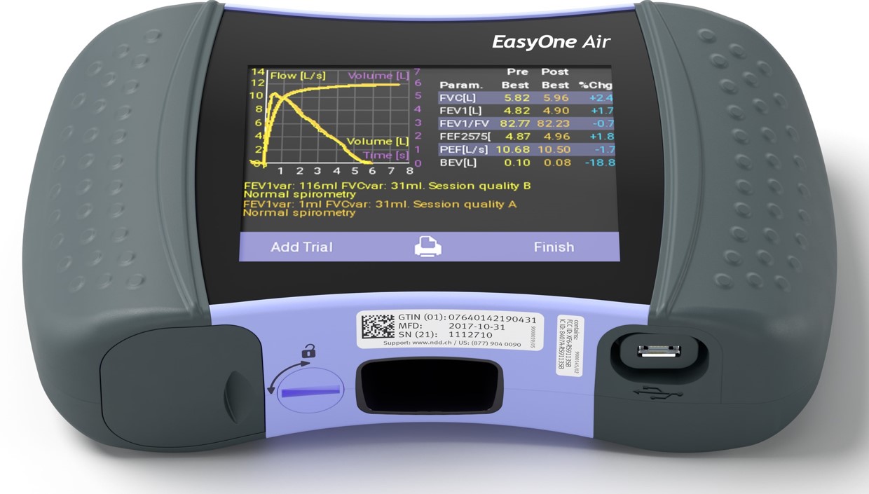 Spirometry NDD EasyOne Air