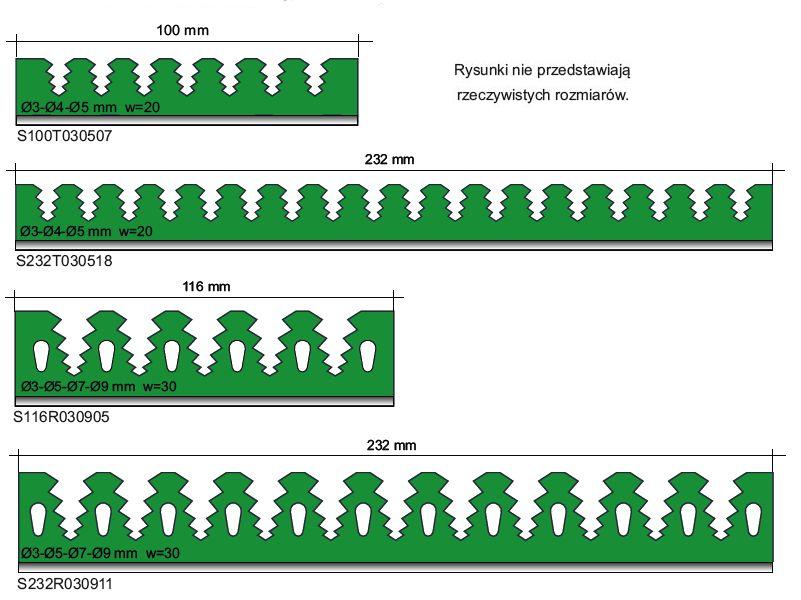 Stabilizatory narzędzi do tac sterylizacyjnych CBM Choinka