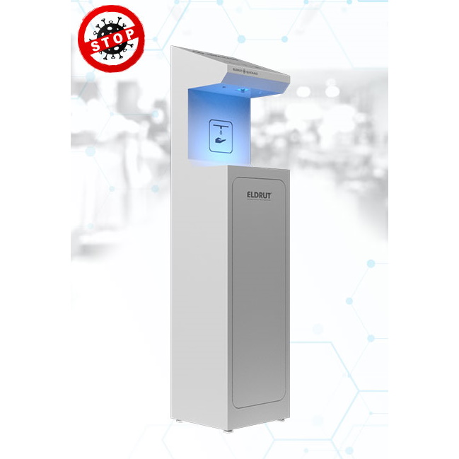 Stacje bezdotykowe - dozowniki do dezynfekcji rąk ELDRUT E28