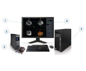 Stacje diagnostyczne obrazów medycznych eMtiM Kompletna stacja echokardiograficzna