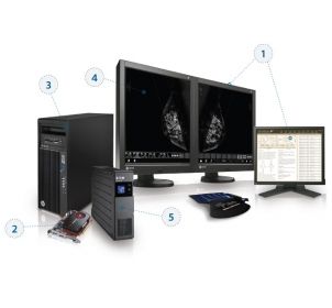 Stacje diagnostyczne obrazów medycznych eMtiM Kompletna stacja mammograficzna