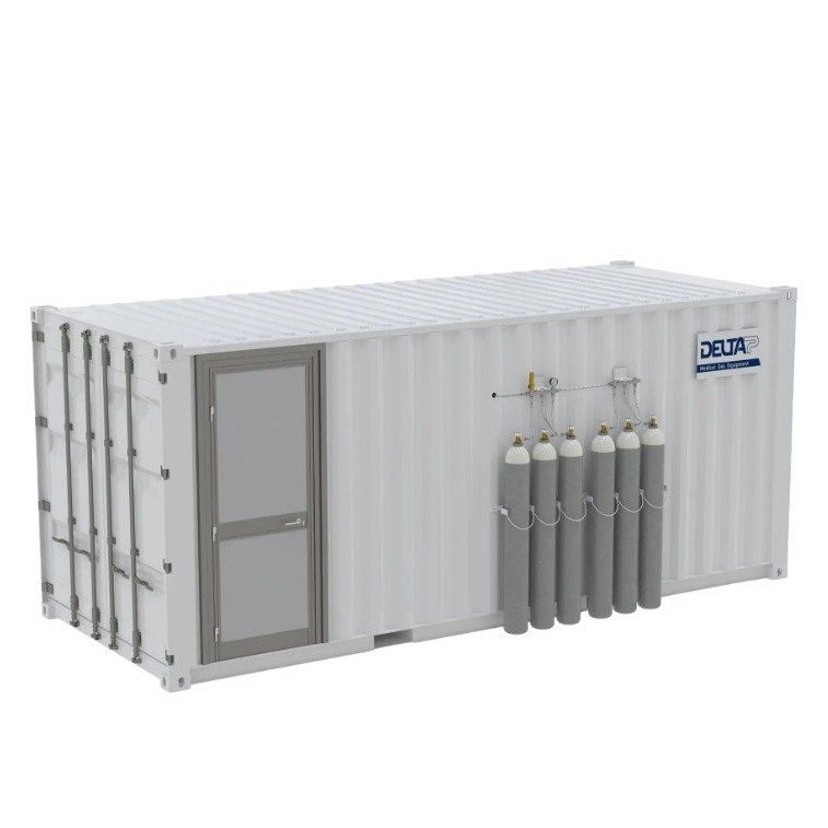 Stacje kontenerowe do napełniania butli z tlenem Delta P OXGEN LINE PSA