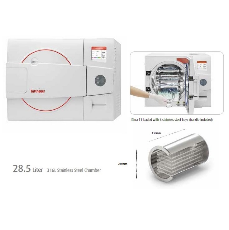 Sterylizatory parowe małe - autoklawy Tuttnauer ELARA 9, ELARA 11