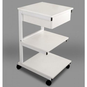 Stoliki medyczne Juventas Przyłóżkowy 3- półkowy + szuflada