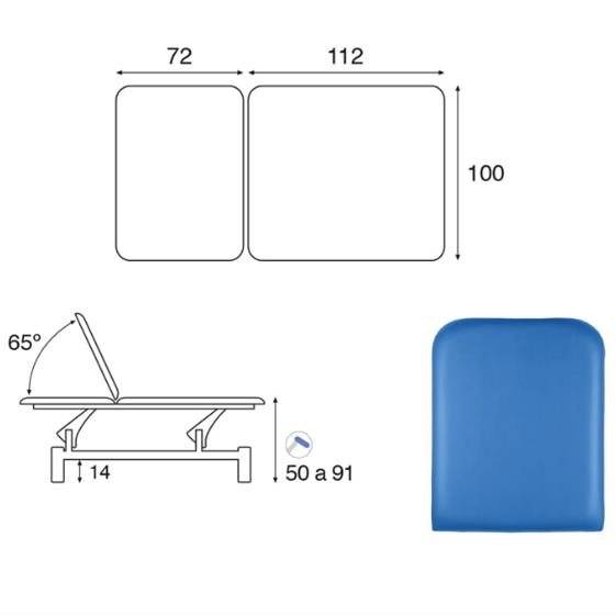Stoły i leżanki rehabilitacyjne ECOPOSTURAL C5714