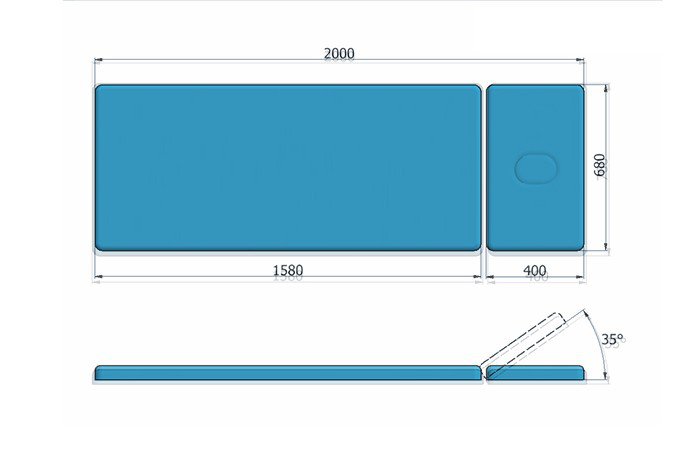 Stoły i leżanki rehabilitacyjne Juventas Relax Max Mini