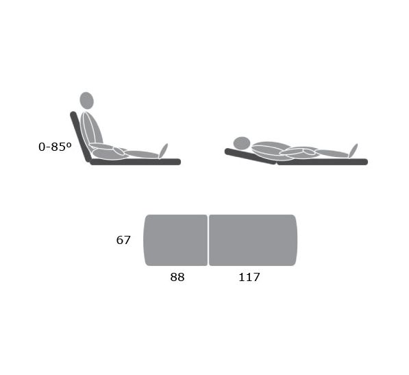 Stoły terapeutyczne GymnaUniphy N.V. G2 Duo