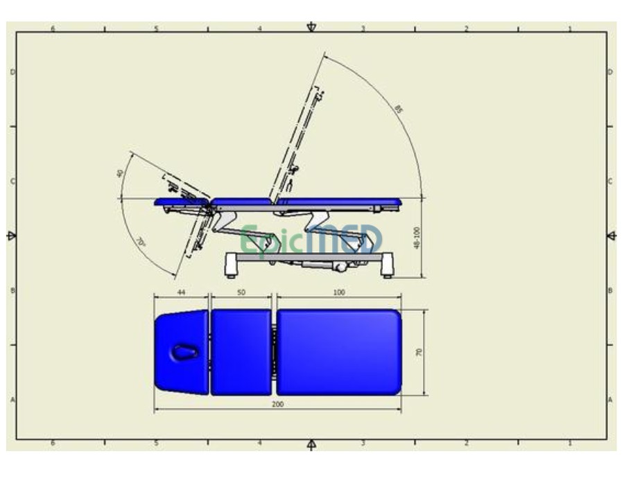 Stoły terapeutyczne WSTECH SS-E01,SS-E02,SS-E03,SS-E04,SS-E05,SS-E06