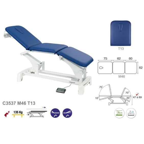 Stoły zabiegowe i do badań ECOPOSTURAL C3537