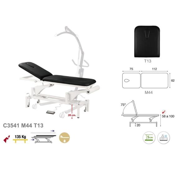 Stoły zabiegowe i do badań ECOPOSTURAL C3541