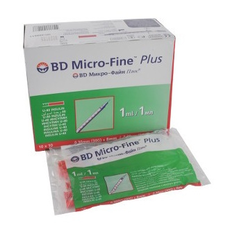 Strzykawki insulinowe i tuberkulinowe Becton Dickinson Micro Fine Plus