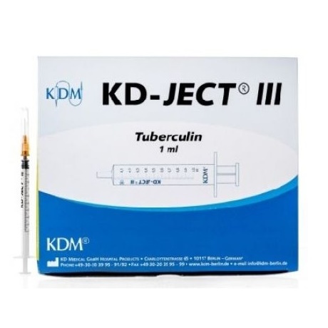 Strzykawki insulinowe i tuberkulinowe KDM KD-JECT III do tuberkuliny