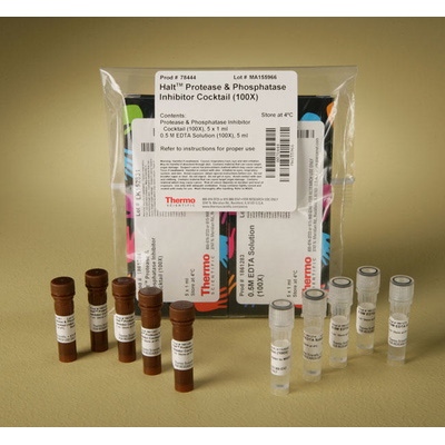 Suplementy i dodatki do hodowli komórek THERMO SCIENTIFIC koktajle inhibitorów proteaz i fosfataz Halt