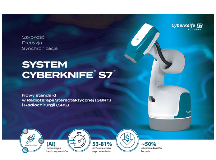 Systemy do stereotaktycznej radiochirurgii Accuray CyberKnife S7