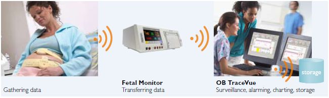 Systemy informatyczne do zarządzania danymi pacjenta B/D OB TRACE VUE