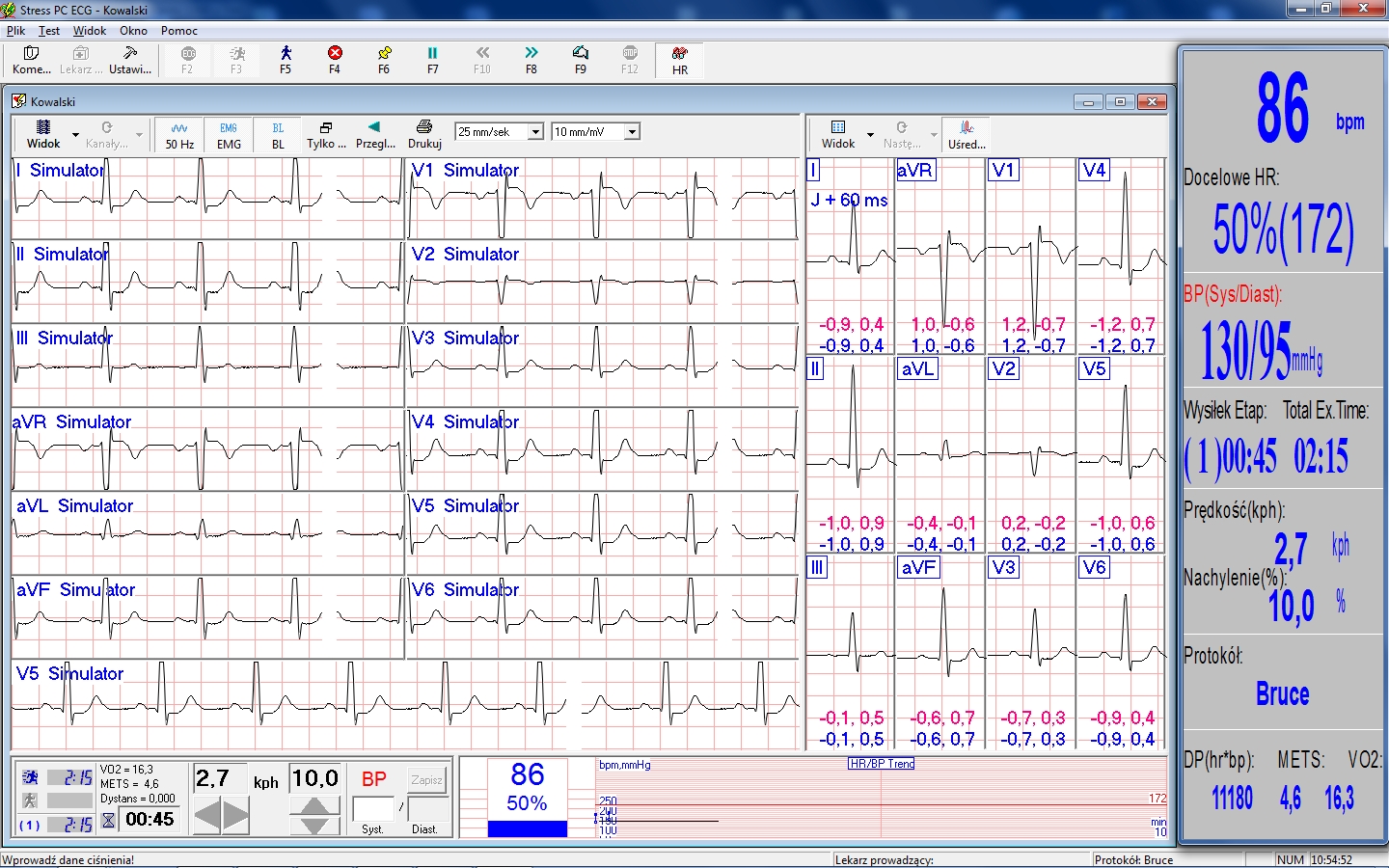 Systemy prób wysiłkowych Norav Medical N-Stress 1200W