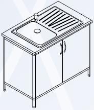 Szafki stojące FORMED SNZ2D/90