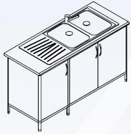 Szafki stojące FORMED SNZ3D/150