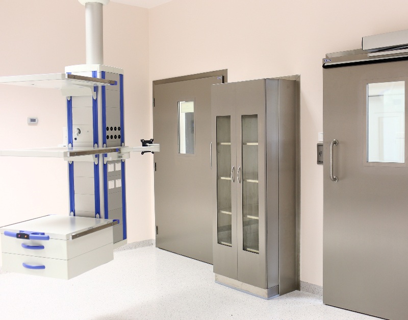 Szafy i szafki wnękowe do zabudowy na sale operacyjne WIBO-BT Szafy wnękowe WIBO-BT